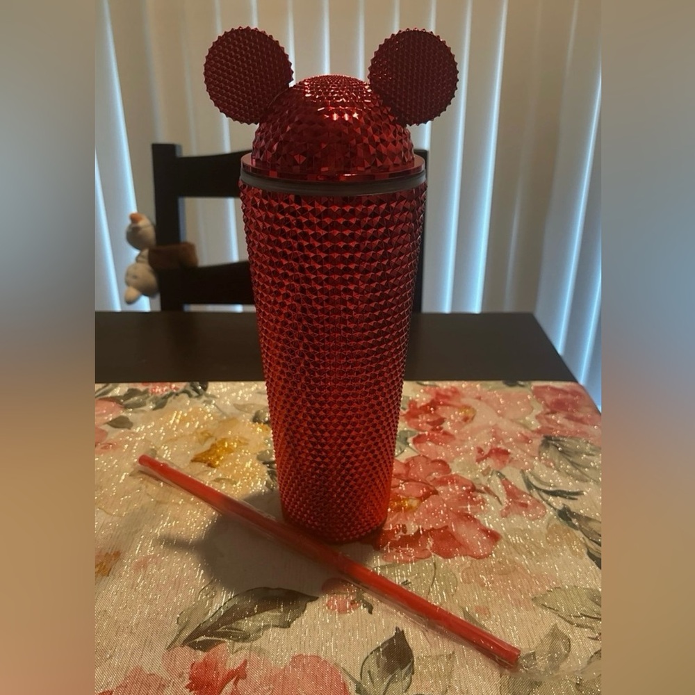 New Red Mickey Mouse Lid 17 oz Tumbler